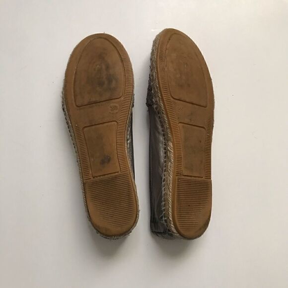 * Kenna * silver sequin espadrille flats - Picture 4 of 5